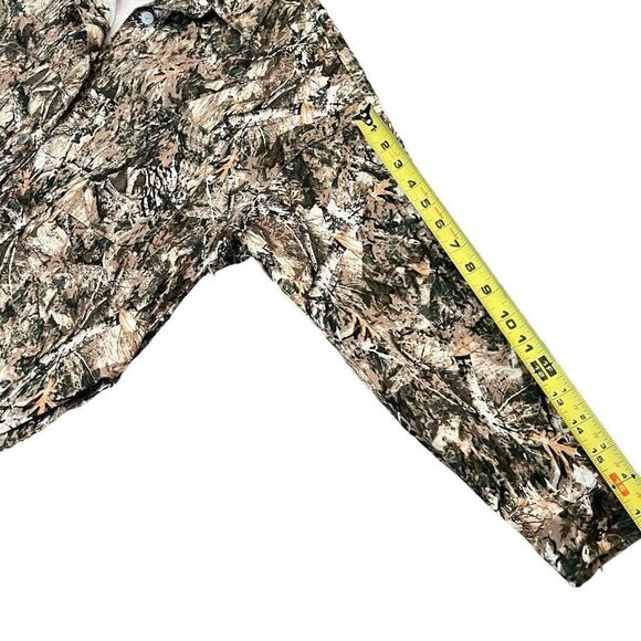 DENIM OBSESSED Green Camo Long Sleeve Shacket Size M - Picture 5 of 7